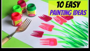 יצירות מופת מבולגנות: פרוייקטים של ציור עשה זאת בעצמך לילדים לאמנים מתחילים