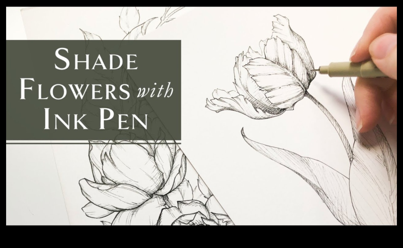 ריקוד הקווים המורכב: ציורי עט ודיו אקספרסיביים