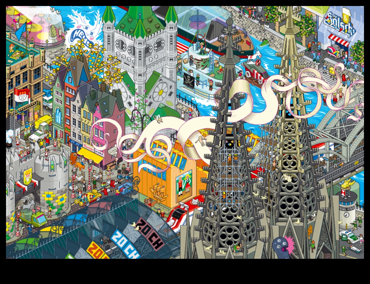 Pixel Magic: הפיכת קווים ליופי אמנותי דיגיטלי