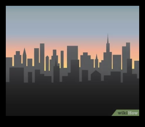 צללים בנוף עירוני: משחק עם אור וחושך בציורים