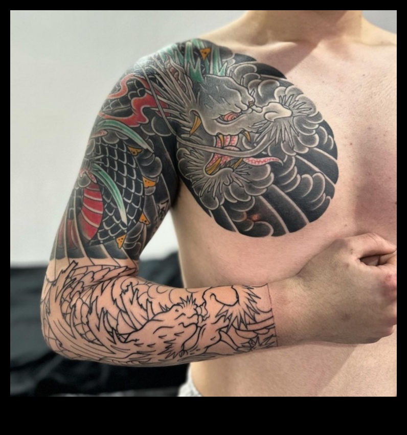 מגילות דיו: יופי ומורשת נצחיים בקעקועים יפניים