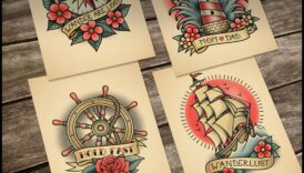 התענוג של סיילור: קסם ימי בקעקועים מסורתיים קלאסיים