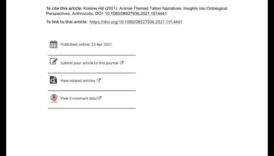 יומני ג'ונגל: נרטיבים של קעקוע בעלי חיים נחקרו