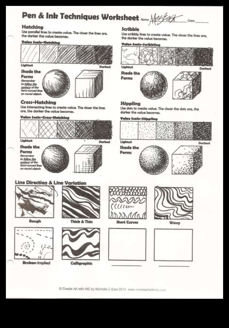ריקוד הקווים המורכב: ציורי עט ודיו אקספרסיביים