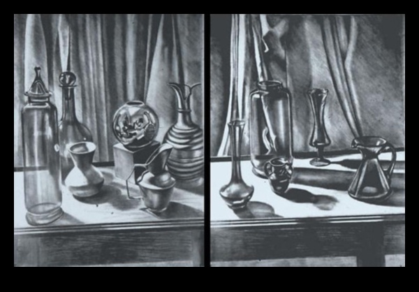 שתיקה בגוונים: לימודי טבע דומם במונוכרום